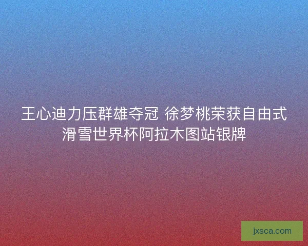 王心迪力压群雄夺冠 徐梦桃荣获自由式滑雪世界杯阿拉木图站银牌