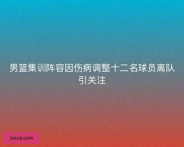 男篮集训阵容因伤病调整十二名球员离队引关注